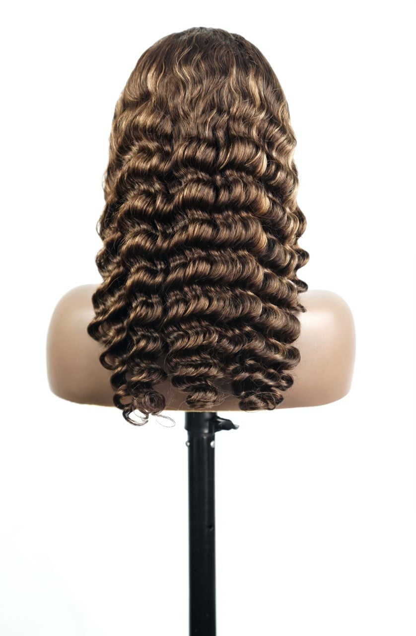Ready to Wear 6x4 Highlight Wig - 180% Density | Gluesless Human Hair Wig for Everyday Wear