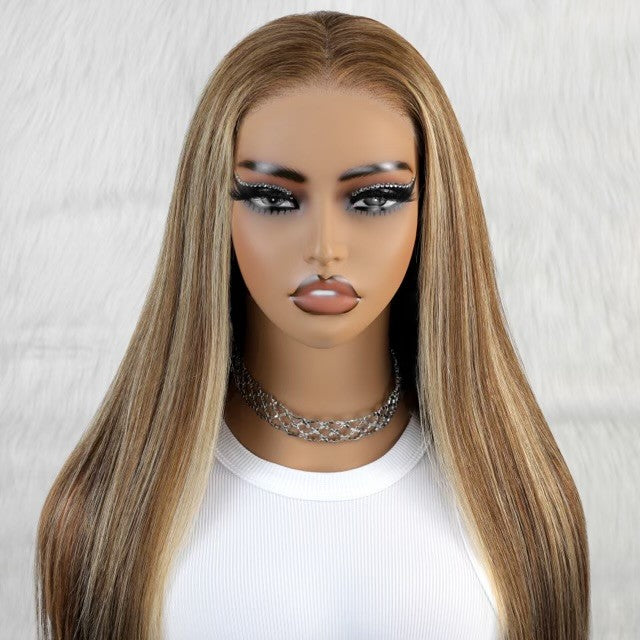Ready to Wear 6x4 Highlight Wig - 180% Density | Gluesless Human Hair Wig for Everyday Wear