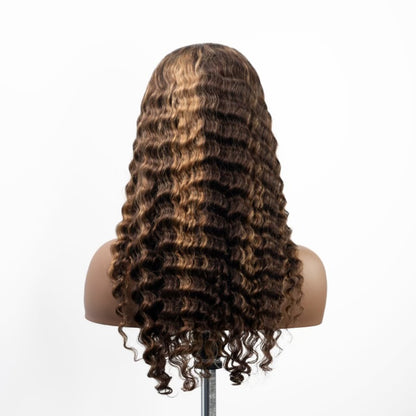 Ready to Wear 6x4 Highlight Wig - 180% Density | Gluesless Human Hair Wig for Everyday Wear